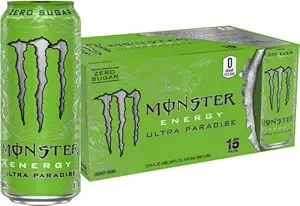 Monster Energy Ultra Paradise, Sugar Free Energy Drink, 16 Ounce (Pack of 15)