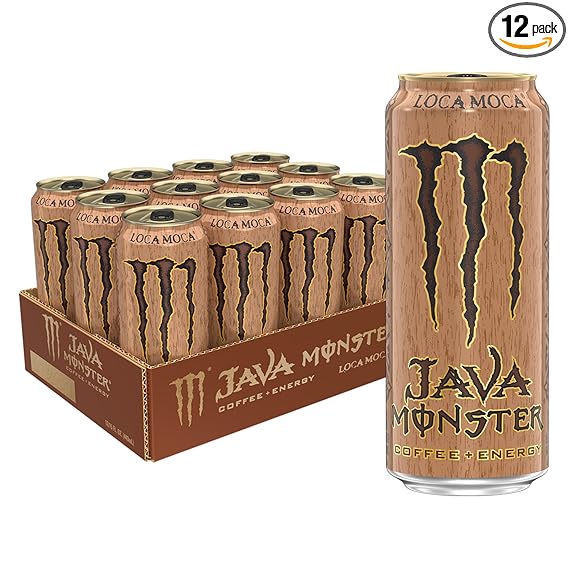 Java Monster Loca Moca, Coffee + Energy Drink, 15 Ounce (Pack of 12)